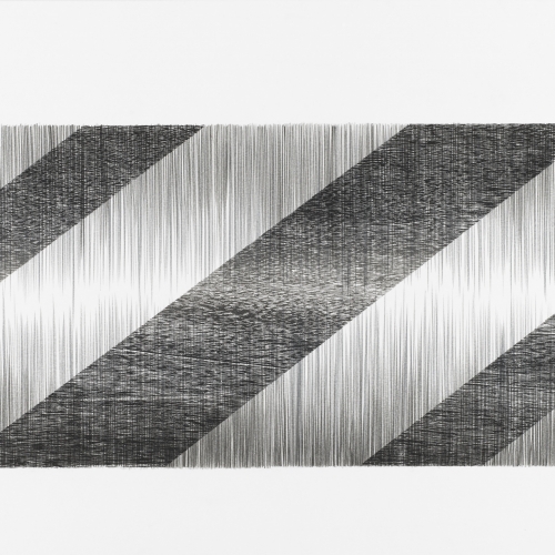Zonder titel # 0175 / Houtdruk en tekening op papier / 50 x 70 cm / Framed / 2015
