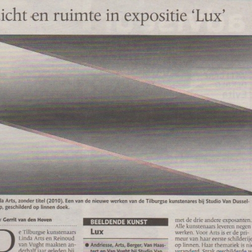 Licht en ruimte in expositie â€˜Luxâ€˜